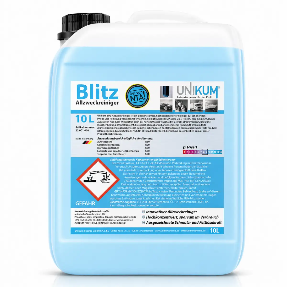 Unikum Blitz Allzweckreiniger 10L