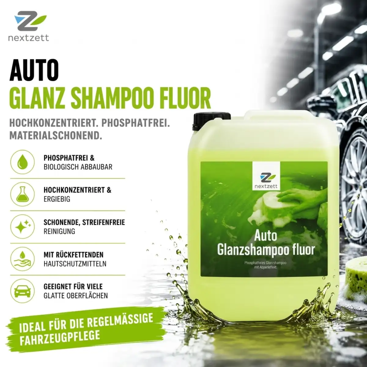 Nextzett Auto Glanz Shampoo fluor 10L