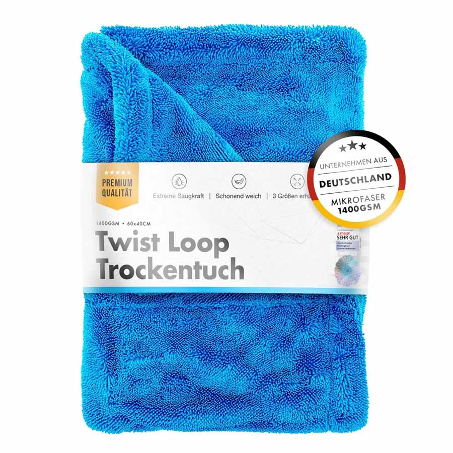 ChemicalWorkz Shark Twisted Loop Towel 1400GSM Blau Trockentuch 60x40cm ChemicalWorkz Shark Twisted Loop Towel 1400GSM Blau Trockentuch 60x40cm