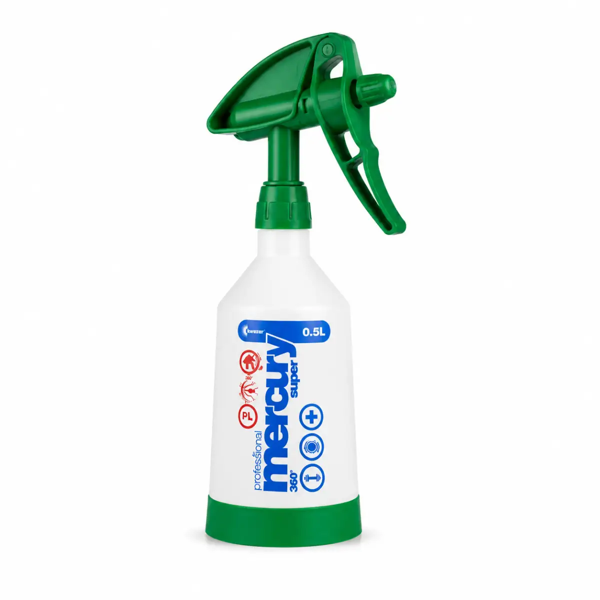 Kwazar Mercury Super PRO+ 360 Grad VITON grün Sprühflasche 0,5 Liter