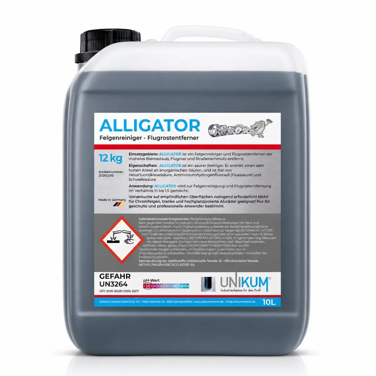 Unikum Alligator Felgenreiniger & Flugrostentferner 12Kg