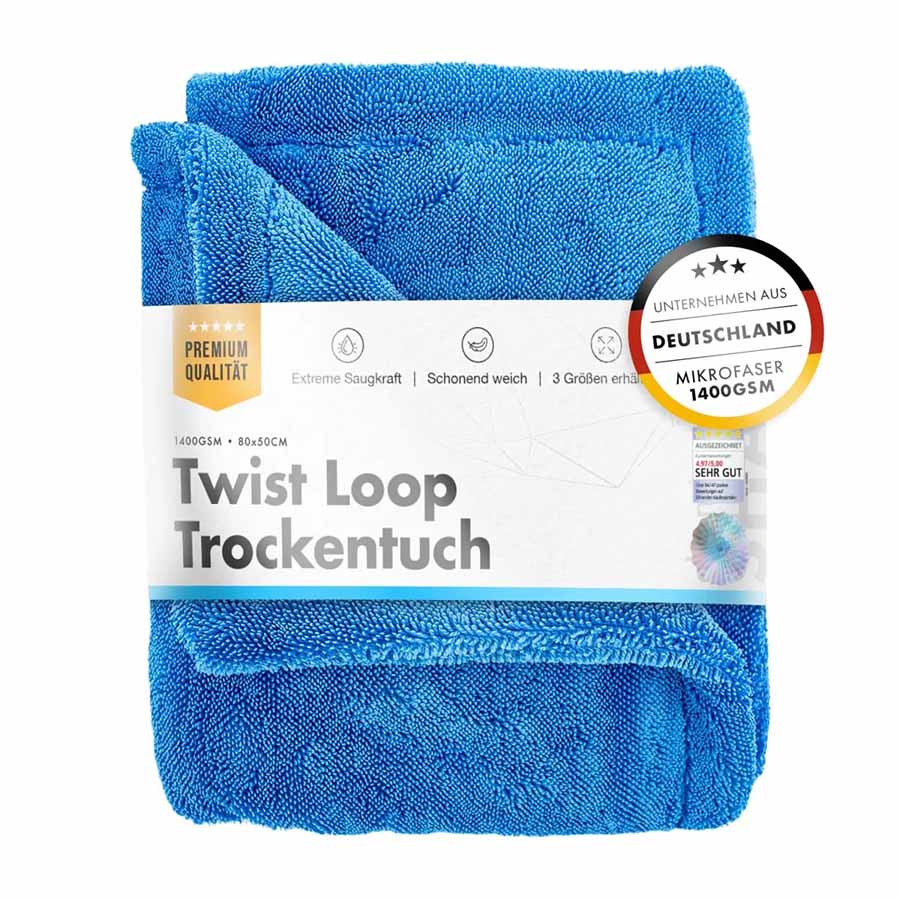 ChemicalWorkz Shark Twisted Loop Towel 1400GSM Blau Trockentuch 80x50cm ChemicalWorkz Shark Twisted Loop Towel 1400GSM Blau Trockentuch 80x50cm