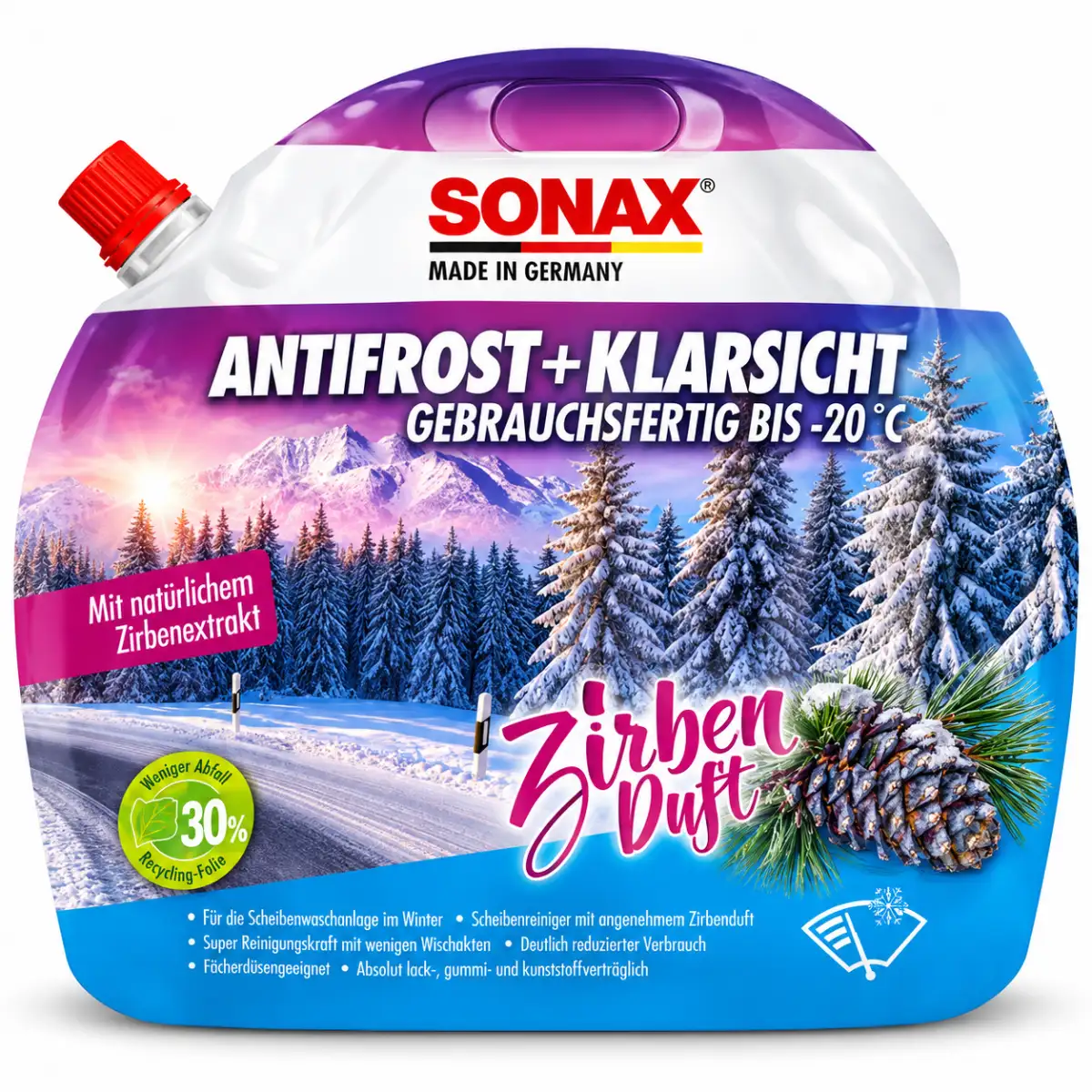 Sonax AntiFrost+KlarSicht bis -20 °C Zirbe 3L