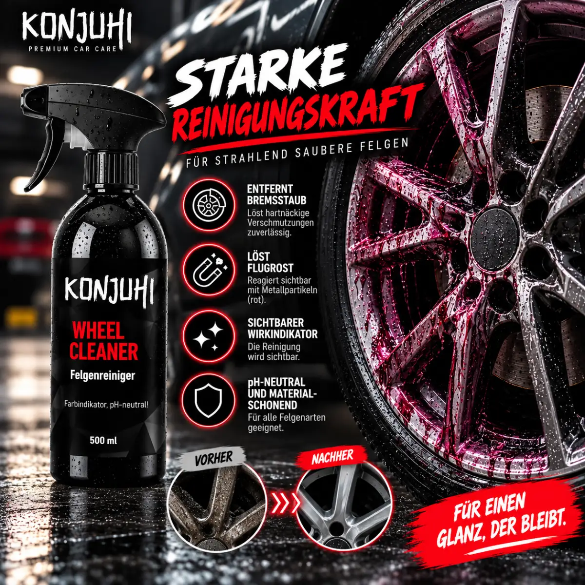 KONJUHI Wheel Cleaner Felgenreiniger 500ml