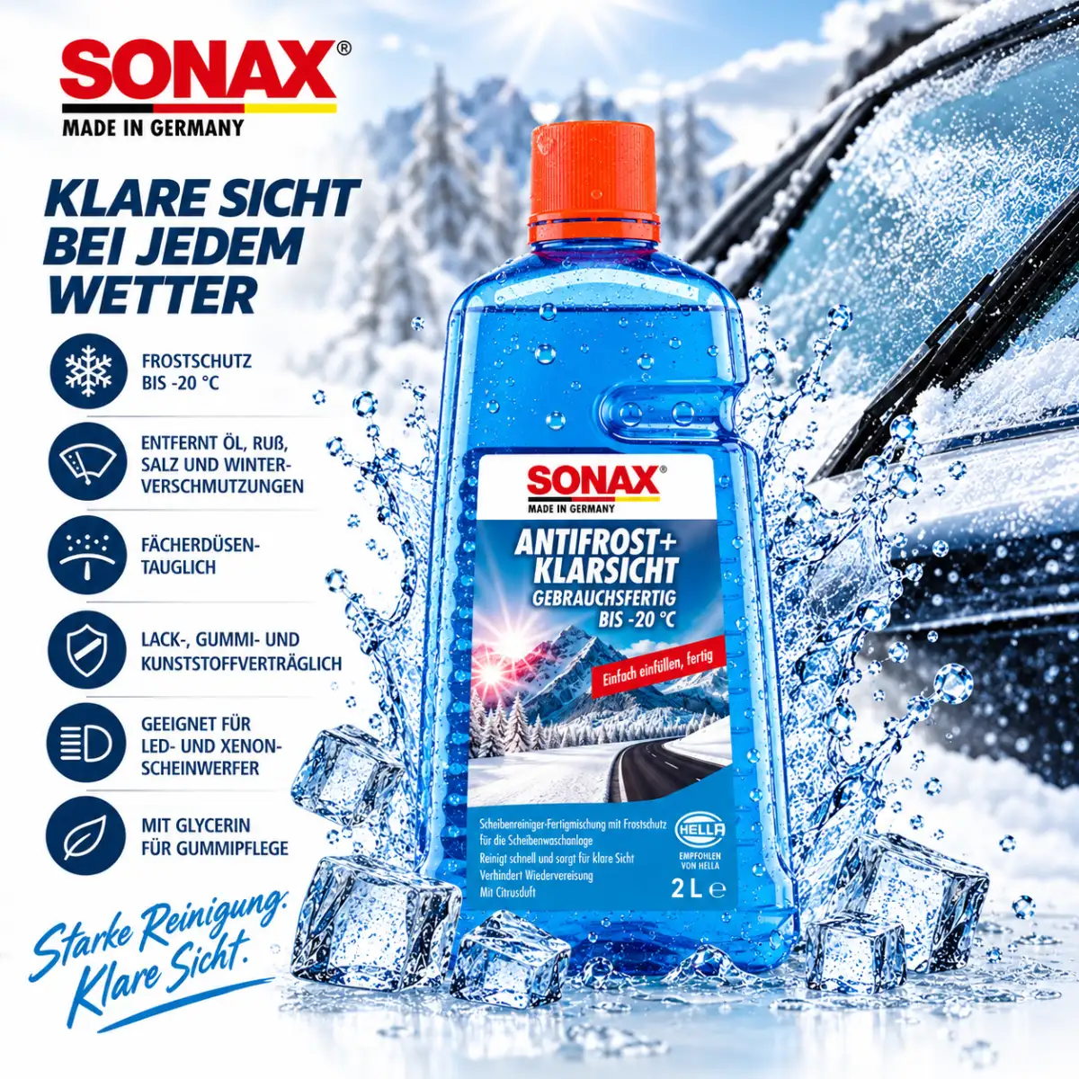 Sonax Antifrost + Klarsicht gebrauchsfertig bis -20 °C 2L