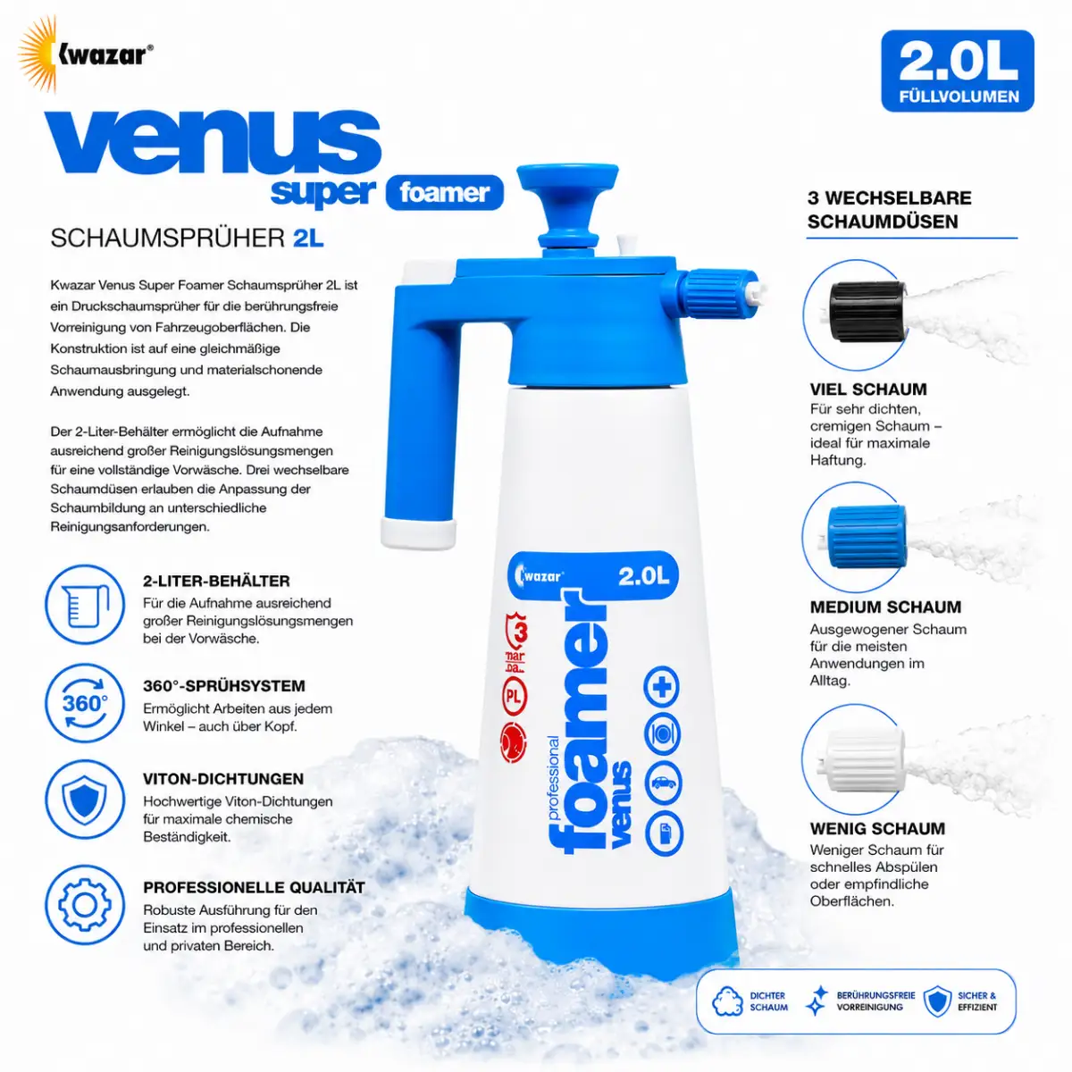Kwazar Venus Super Foamer Schaumsprüher 2L