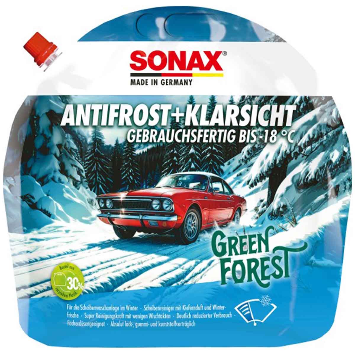 Sonax AntiFrost+KlarSicht bis -18 °C Green Forest 3L