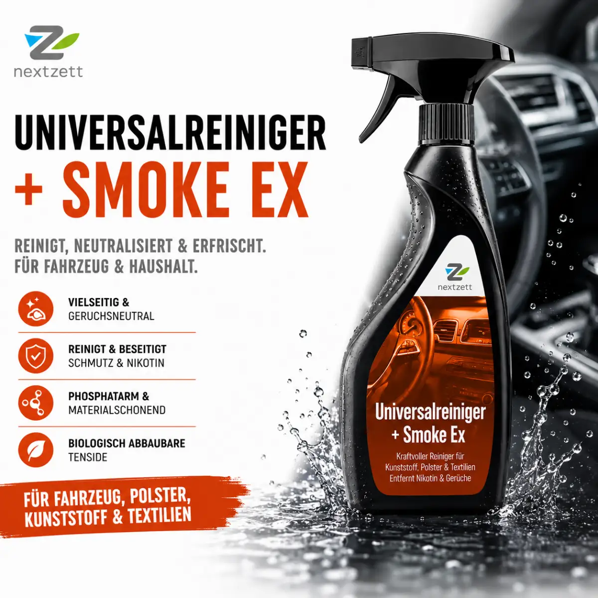 Nextzett Universalreiniger + Smoke Ex 500ml