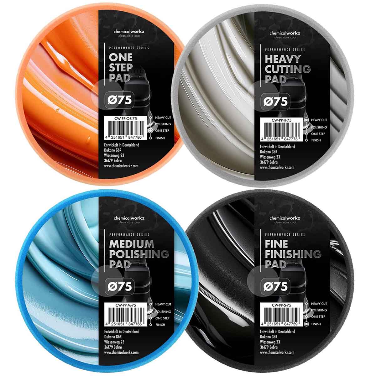 Chemicalworkz Polierpad Set 75mm