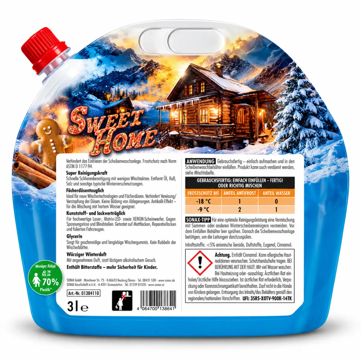 Sonax AntiFrost+KlarSicht bis -18 °C Sweet Home 3L