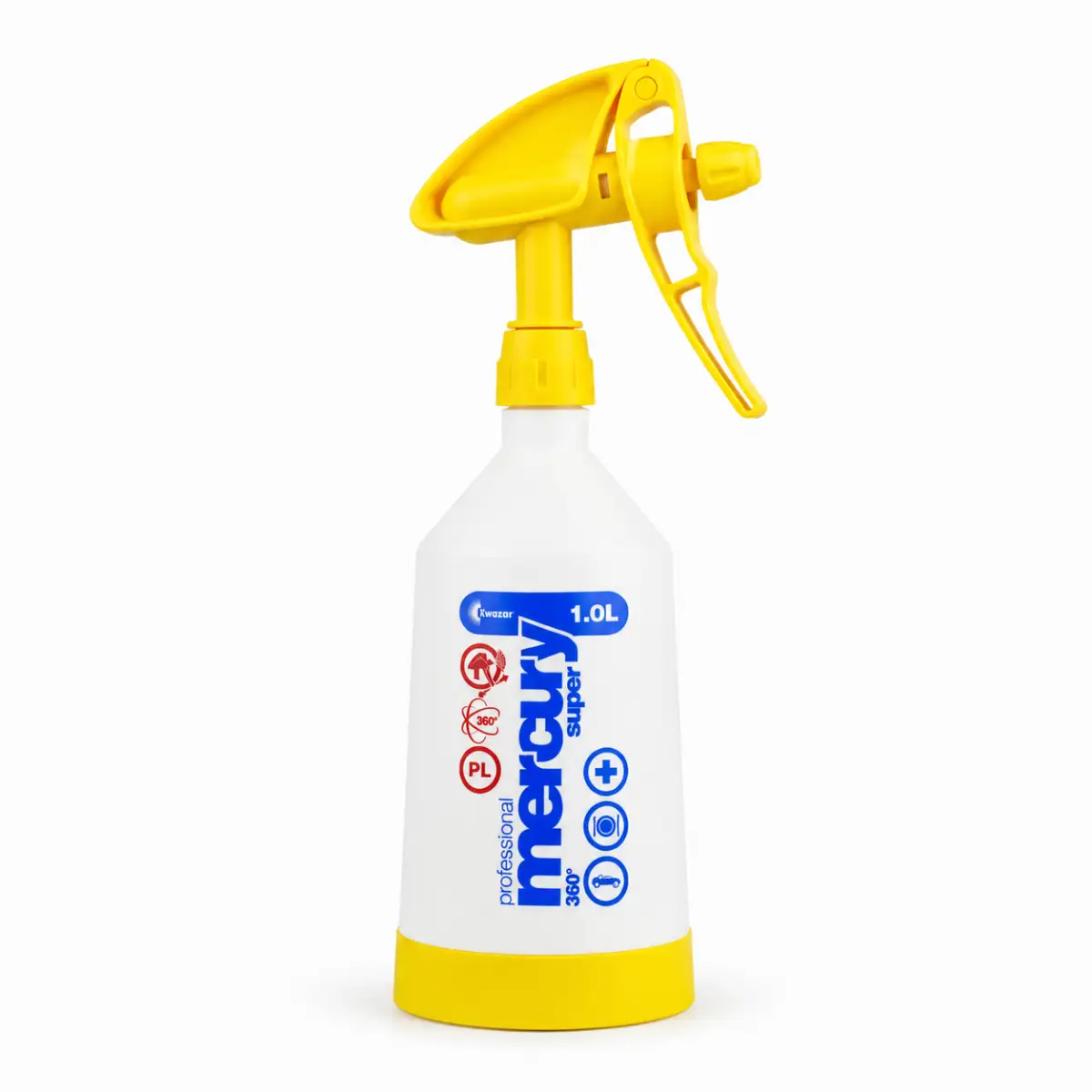 Kwazar Mercury Super PRO+ 360 Grad VITON gelb Sprühflasche 1 Liter