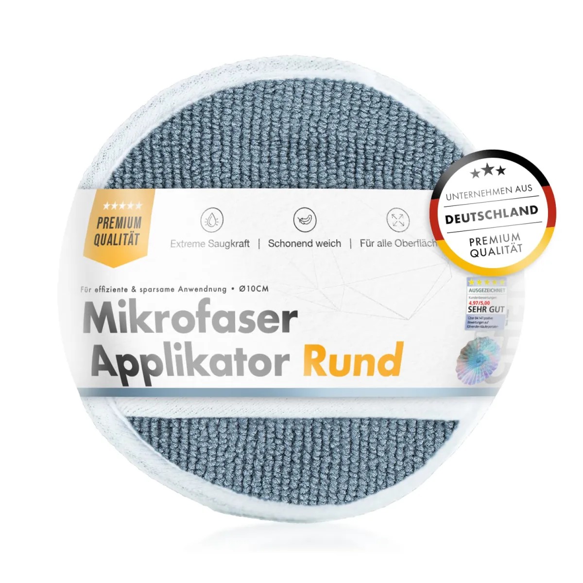 Chemicalworkz Round Microfiber Applicator mit Fingerhalterung Chemicalworkz Round Microfiber Applicator mit Fingerhalterung