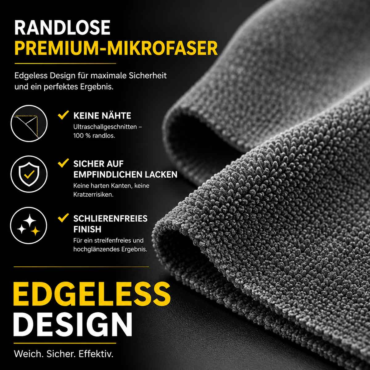 KONJUHI Precision Coating Towel 250GSM 40x40cm