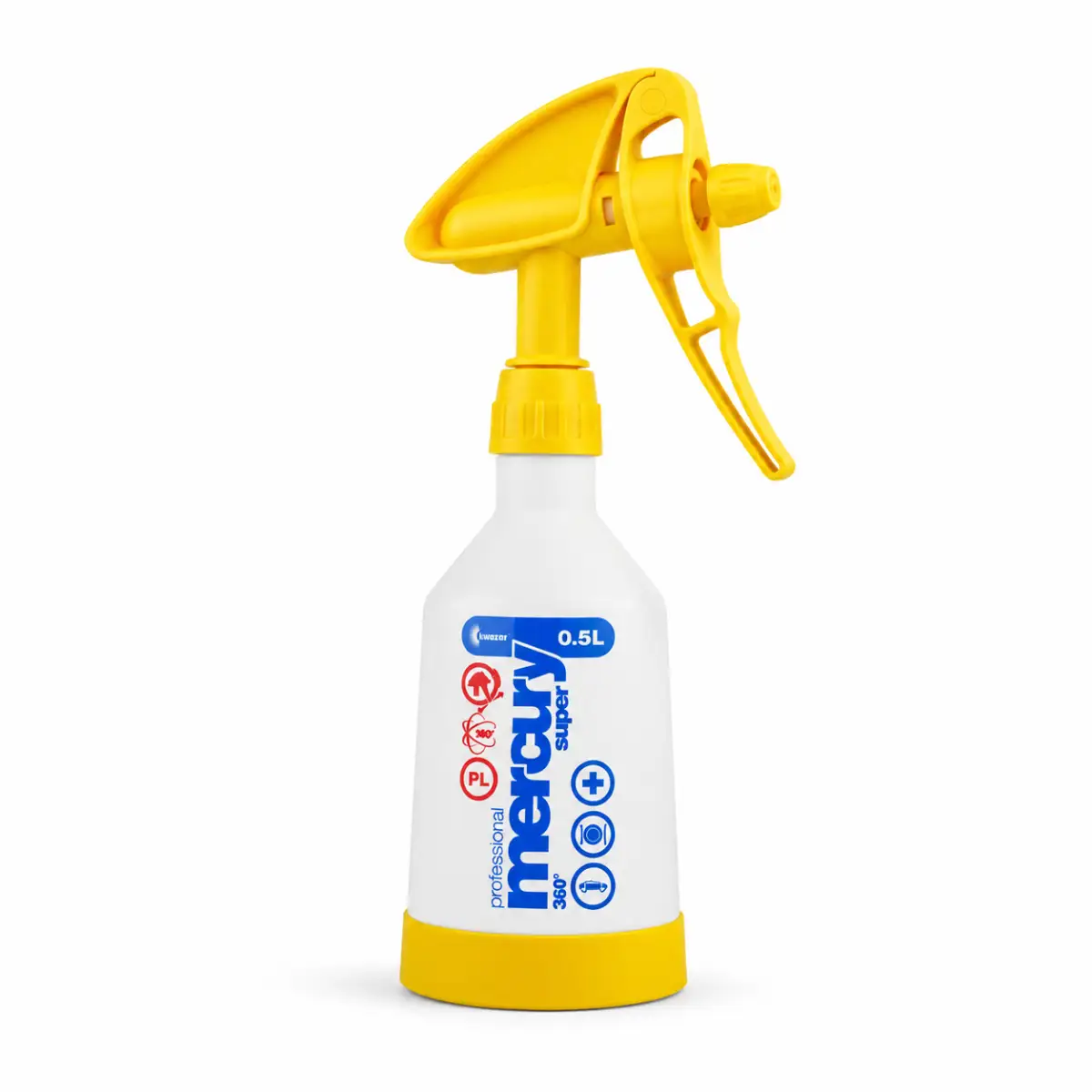 Kwazar Mercury Super PRO+ 360 Grad VITON gelb Sprühflasche 0,5 Liter