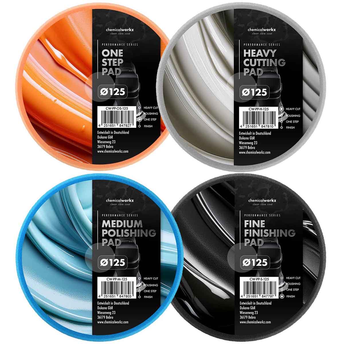 Chemicalworkz Polierpad Set 125mm
