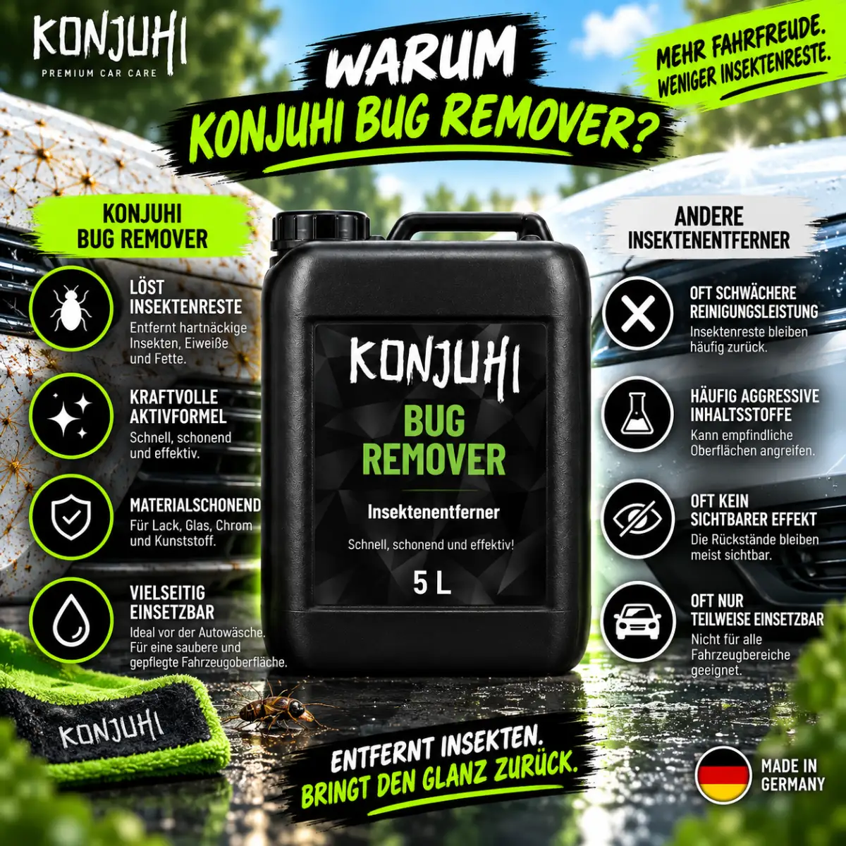 KONJUHI Bug Remover Insektenentferner 5L