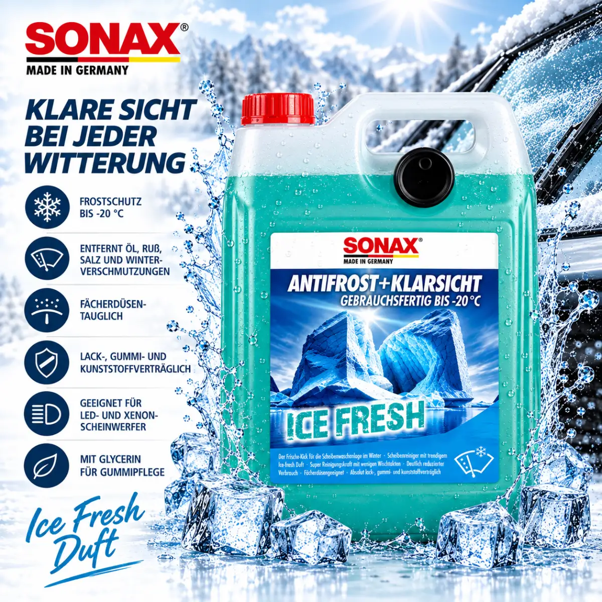 Sonax Antifrost + Klarsicht bis -20 °C Ice Fresh 5L