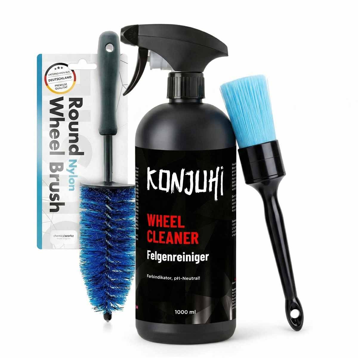 KONJUHI Felgenreiniger Set 3-teilig