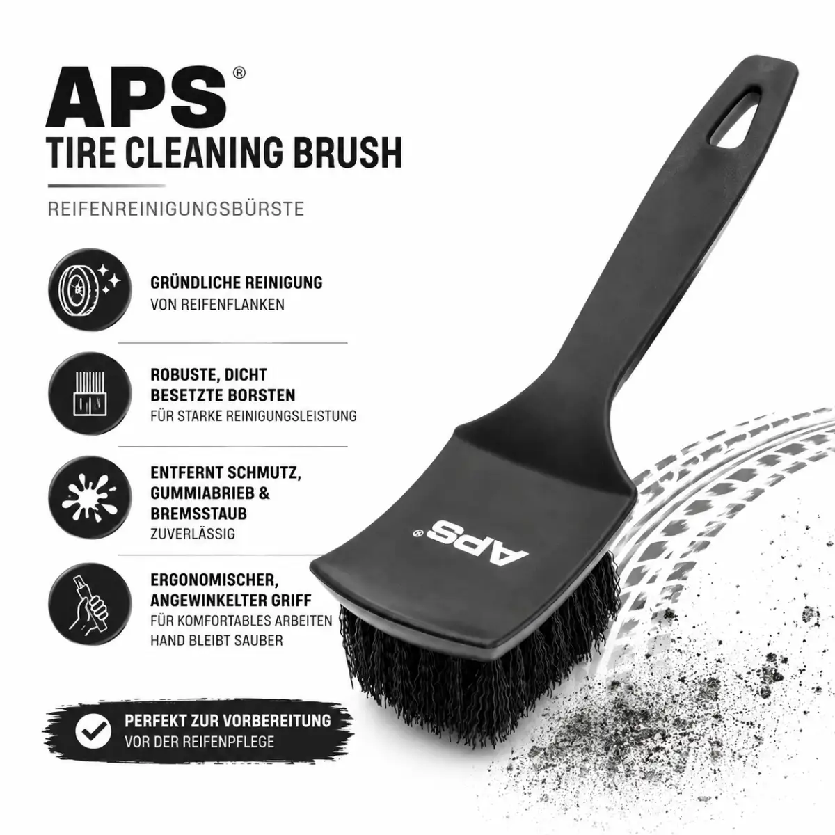 APS Tire Cleaning Brush Reifenbürste