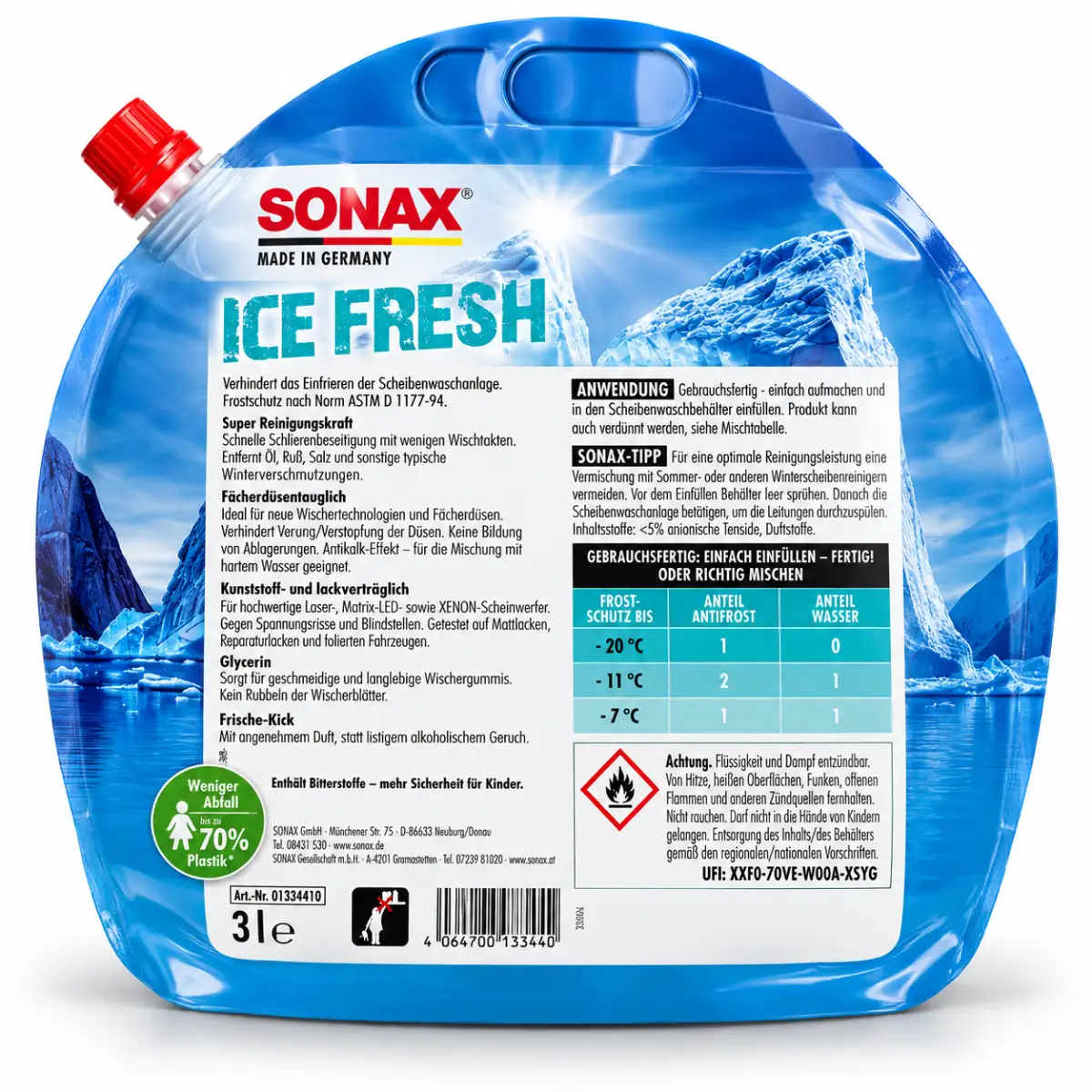 Sonax Antifrost + Klarsicht bis -20 °C Ice Fresh 3L
