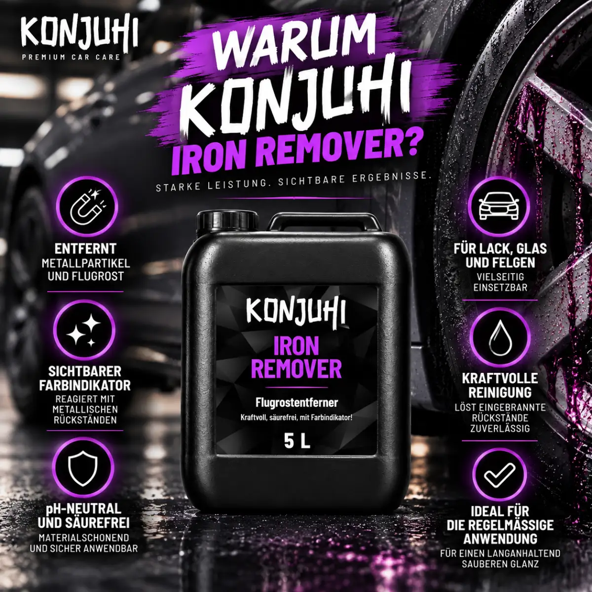 KONJUHI Iron Remover Flugrostentferner 5L