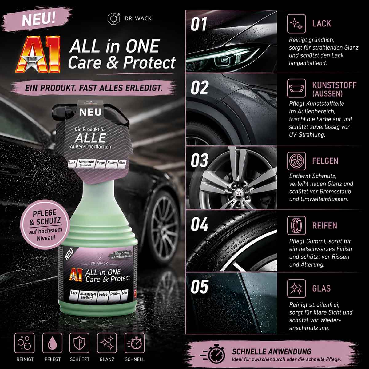 Dr. Wack A1 ALL in ONE Care & Protect 500ml