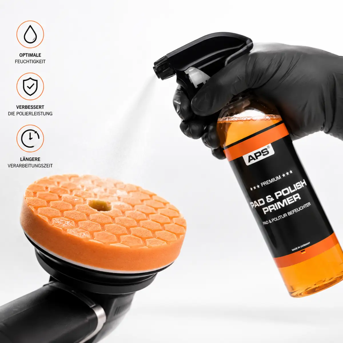 APS Pad & Polish Primer - Polierschwamm & Politur Befeuchter 750ml