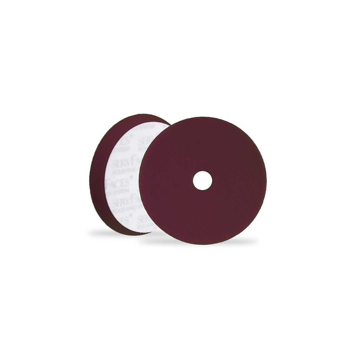 servfaces Polierpad TS 8 PRO - Medium Cut dunkelrot - Ø 80mm