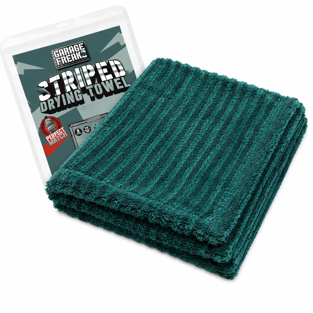 Garage Freaks Striped Drying Towel 1300GSM Trockentuch 50x80cm