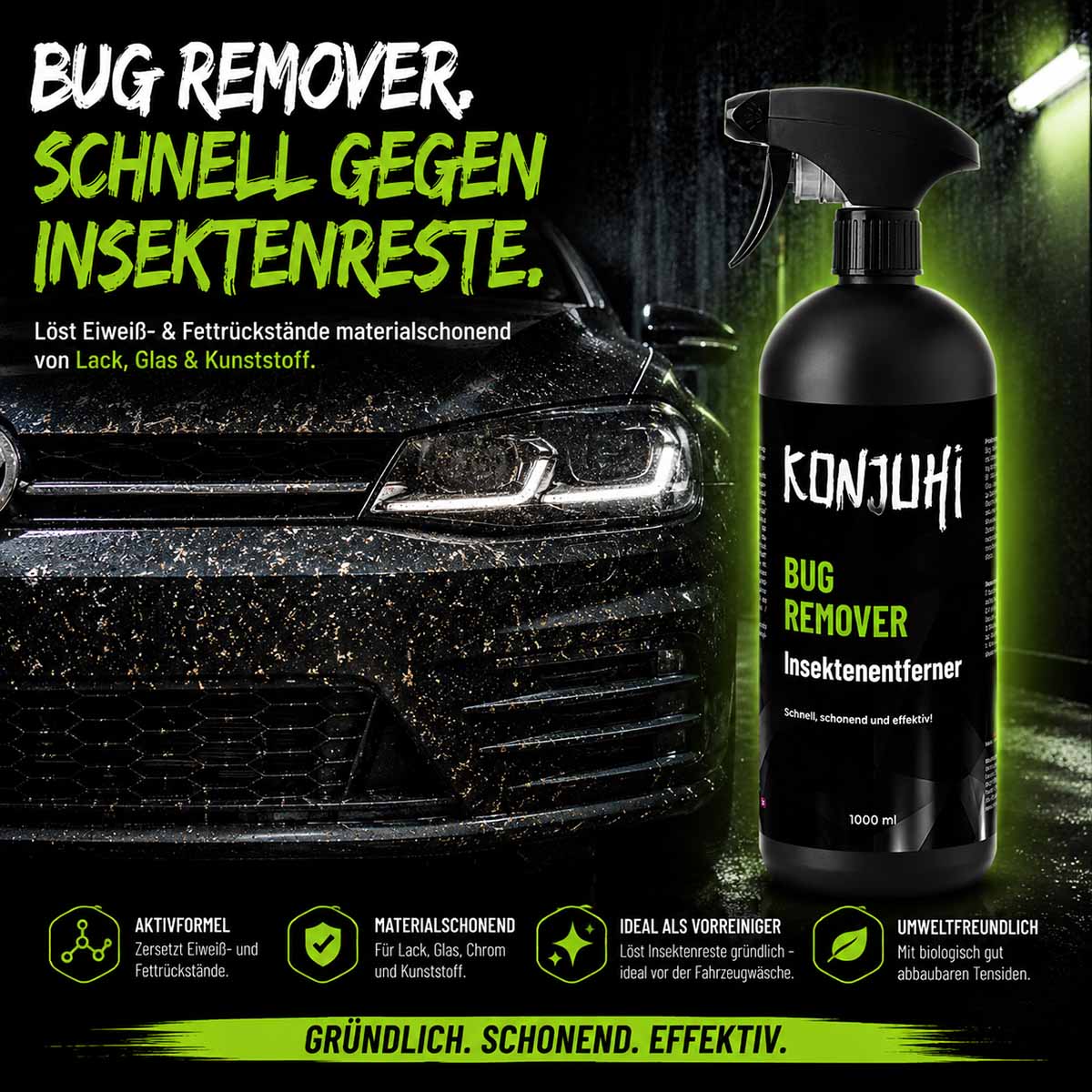 KONJUHI Bug Remover Insektenentferner 1L