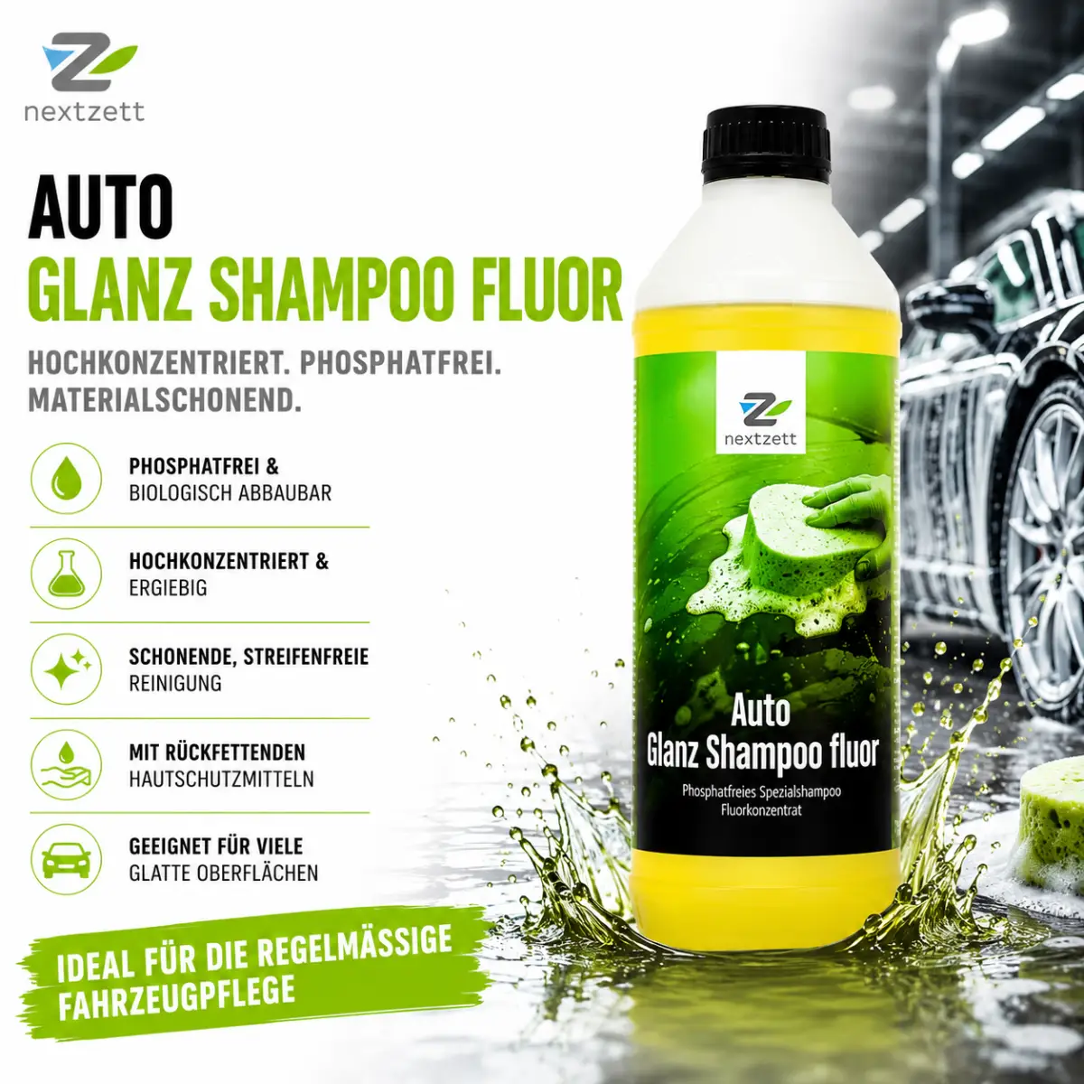 Nextzett Auto Glanz Shampoo fluor 1L