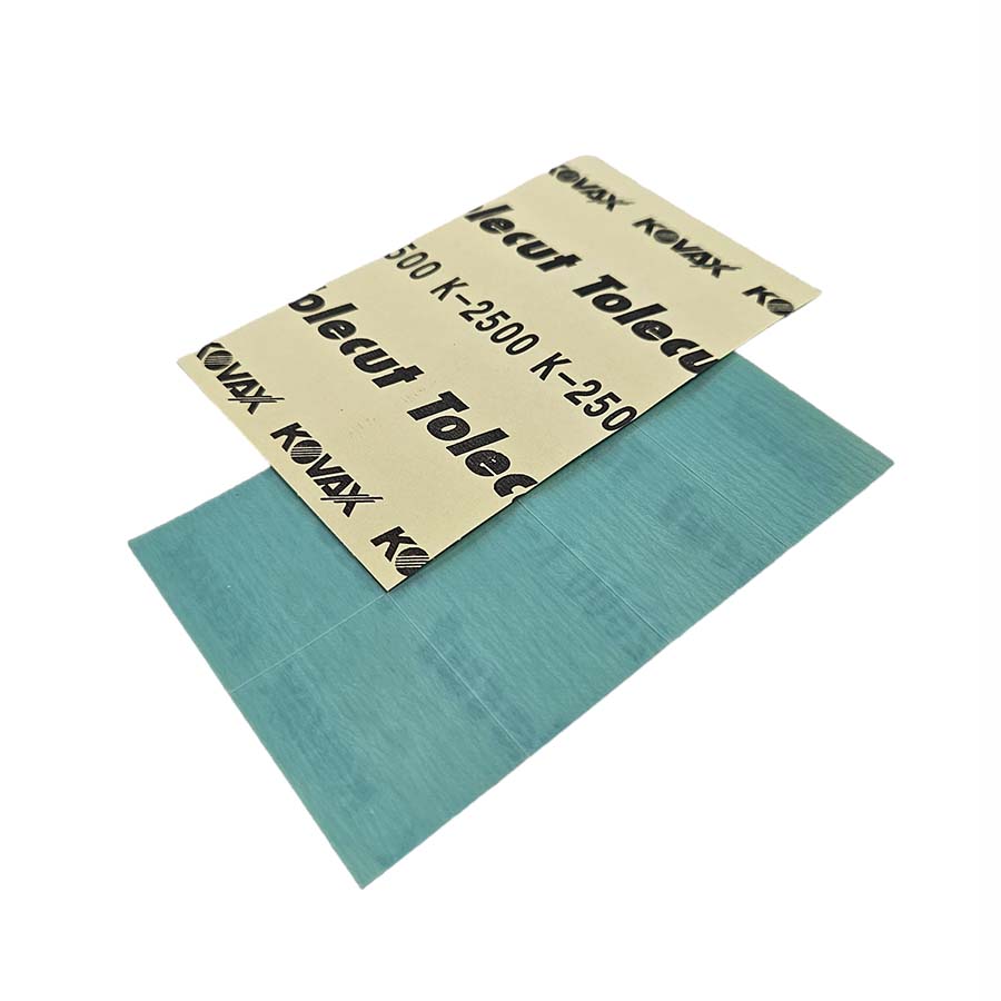 Kovax Tolecut Trockenschleifmittel 1 Bogen a 8Stk Blue K2500 Kovax Tolecut Trockenschleifmittel 1 Bogen a 8Stk Blue K2500