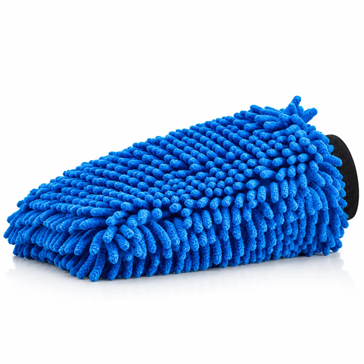 KONJUHI Chenille Waschhandschuh Blue