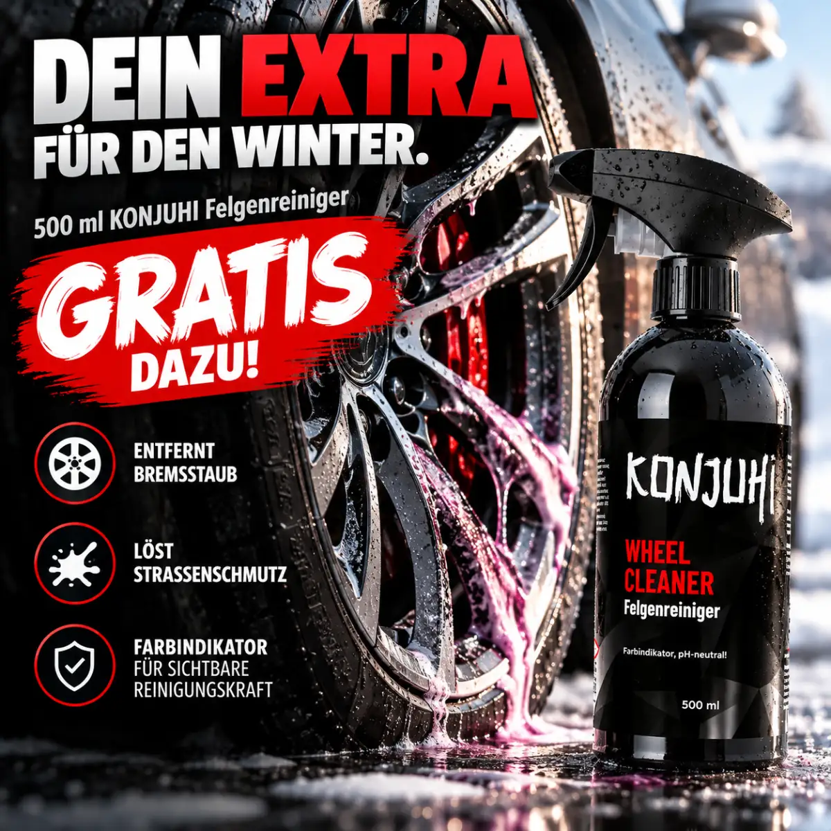 SONAX AntiFrost 5L + Scheibenenteiser & Gratis-Felgenreiniger Winterpaket