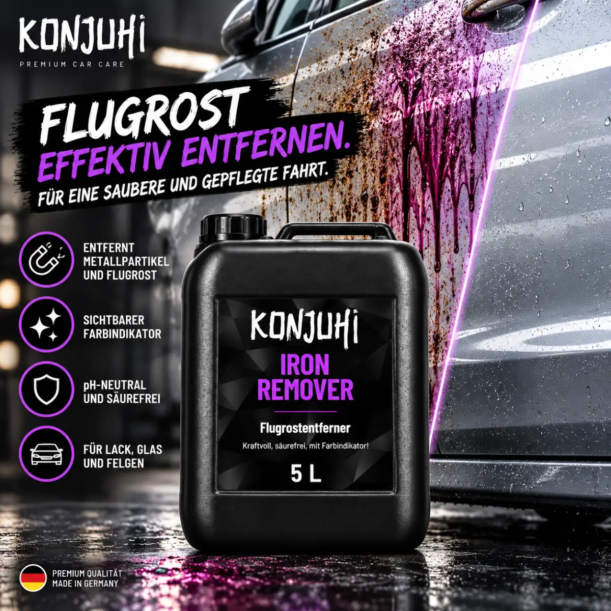 KONJUHI Iron Remover Flugrostentferner 5L