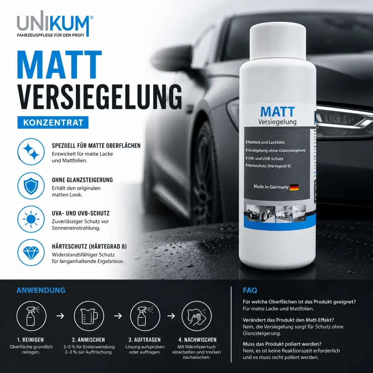 Unikum Matt Versiegelung Konzentrat 1L Quick Detailer