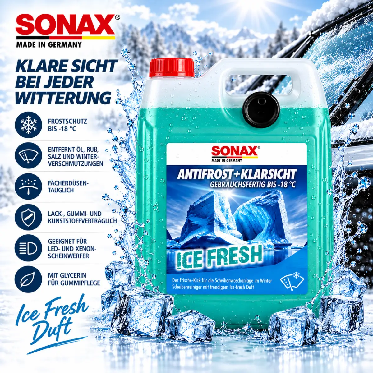 Sonax Antifrost + Klarsicht bis -18 °C Ice Fresh 5L