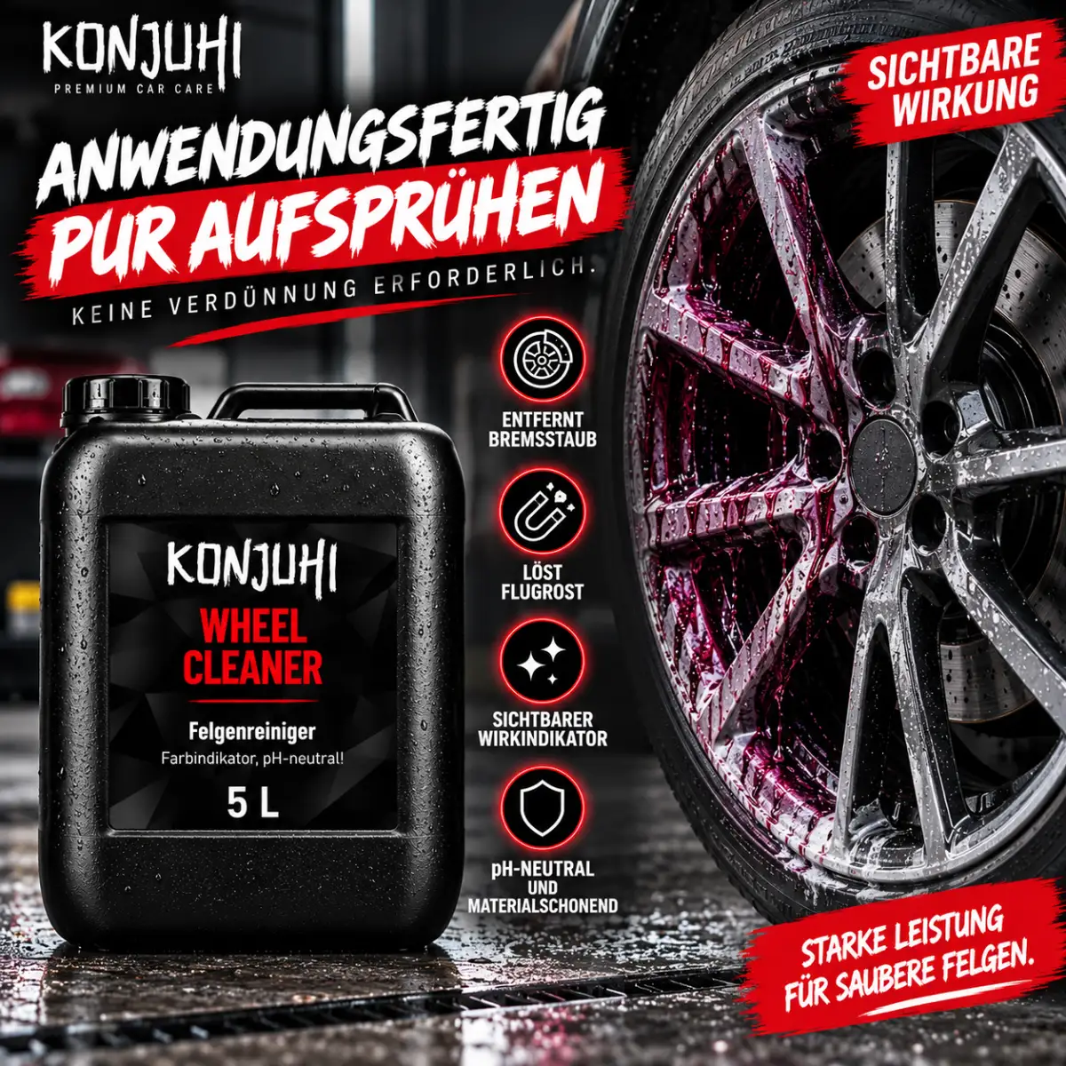KONJUHI Wheel Cleaner Felgenreiniger 5L