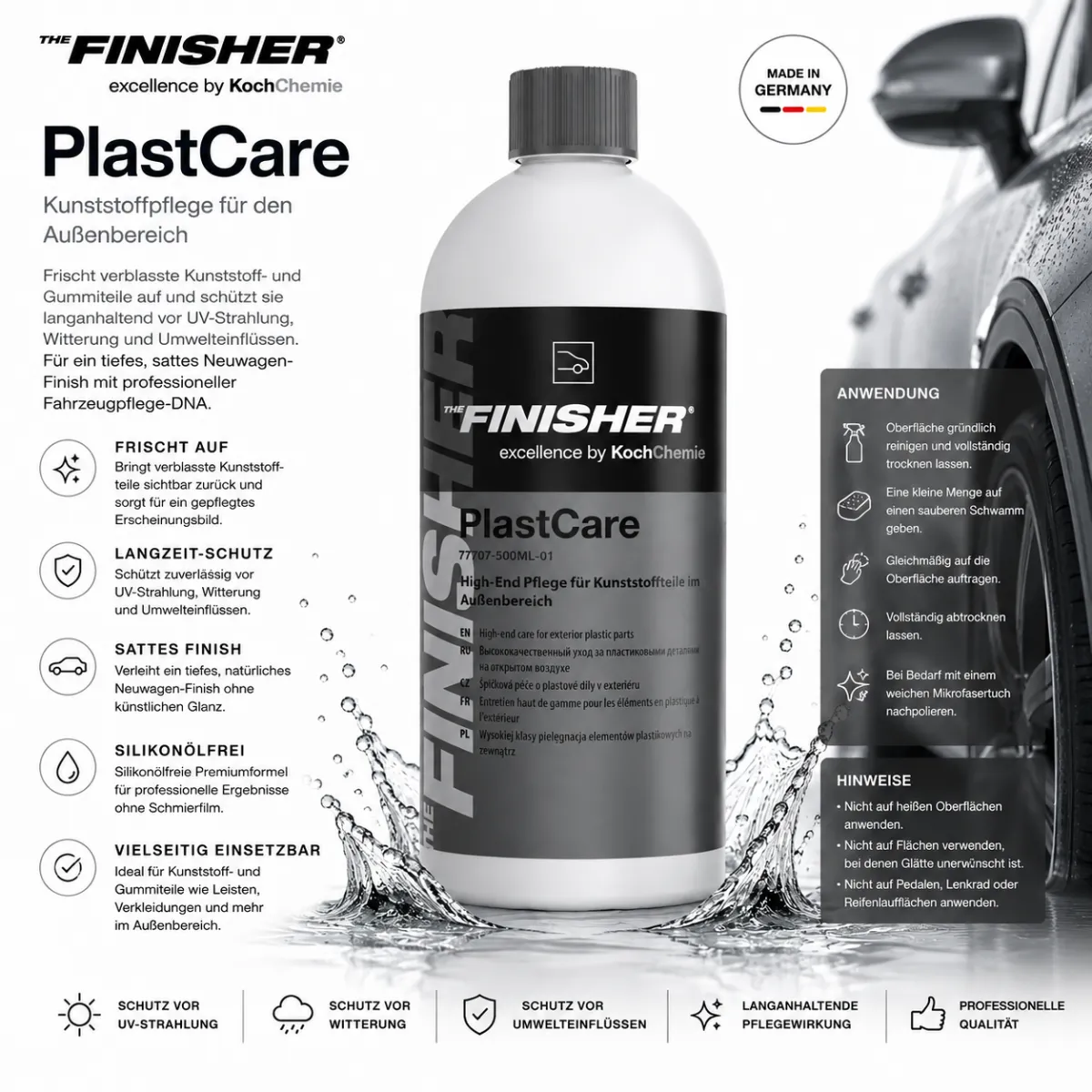 The Finisher PlastCare Kunststoffpflege 500ml