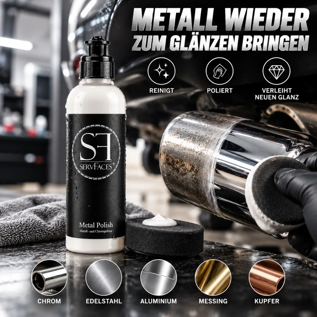 servFaces Metal Polish Metallpolitur 150ml