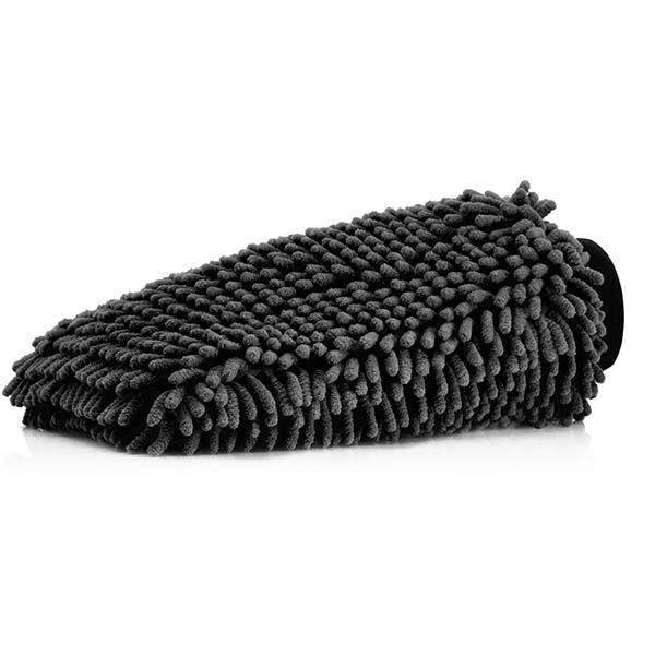 konjuhi-chenille-waschhandschuh-black KONJUHI Chenille Waschhandschuh Black