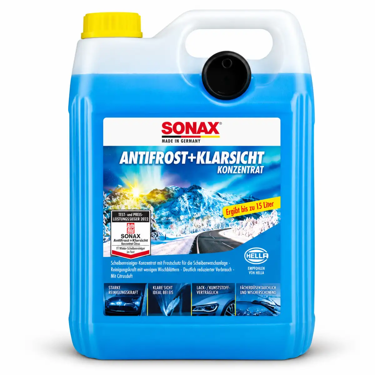 Sonax Antifrost + Klarsicht Konzentrat bis -30 °C Citrus 5L