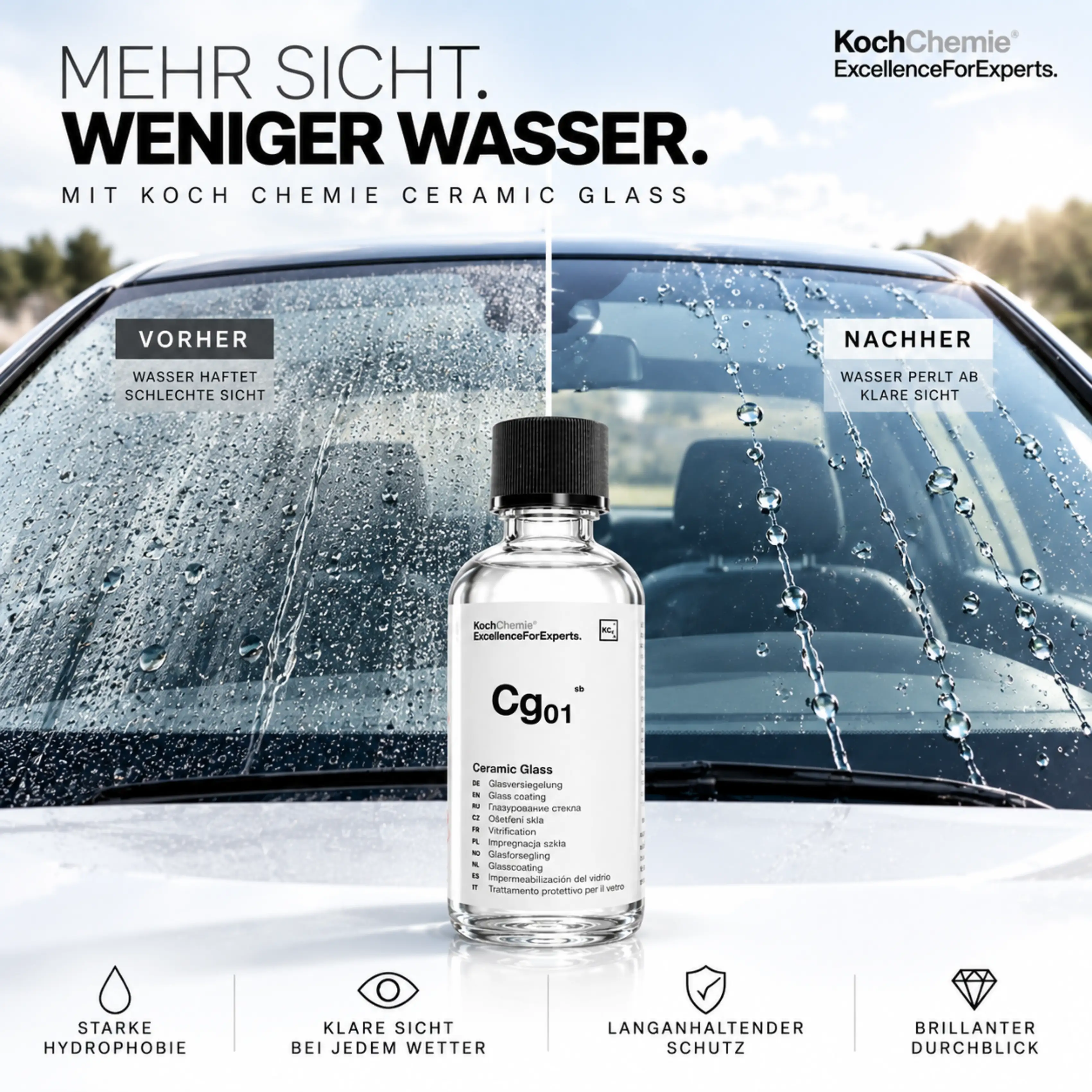 Koch Chemie Ceramic Glass Cg01 Glasversiegelung 50ml