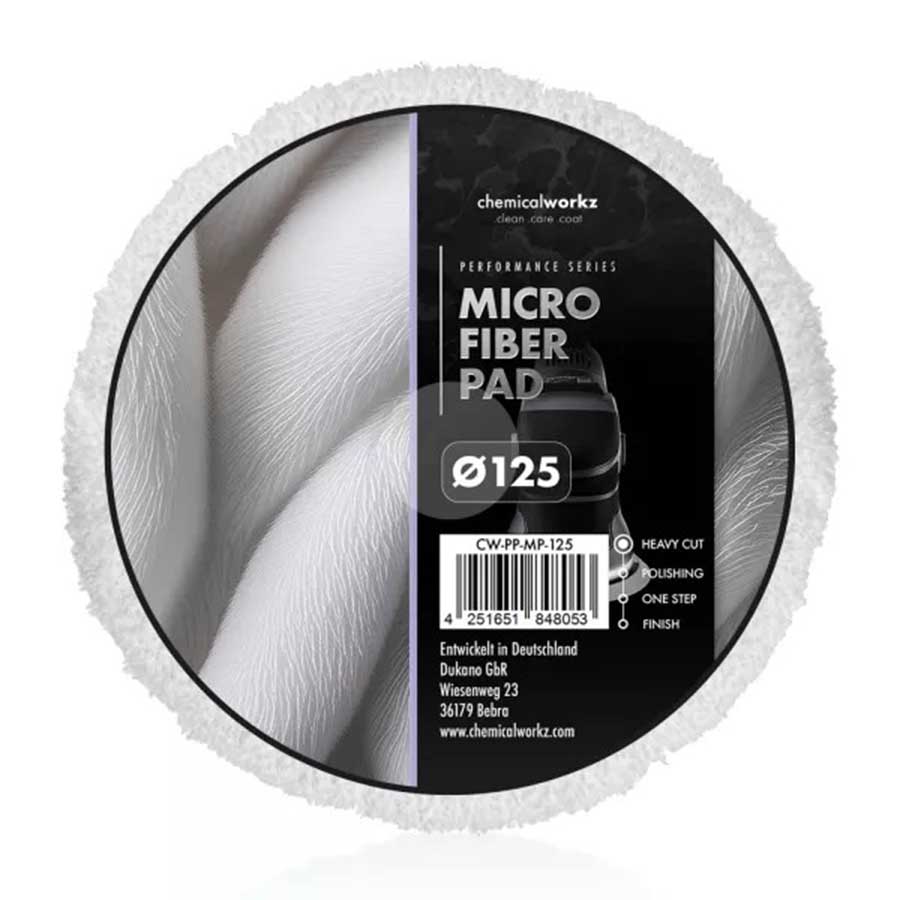 ChemicalWorkz Microfiber Performance Pad Ø 125mm ChemicalWorkz Microfiber Performance Pad Ø 125mm