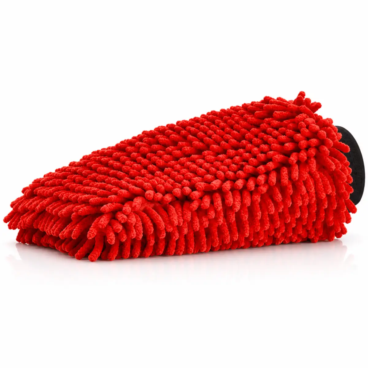 KONJUHI Chenille Waschhandschuh Red