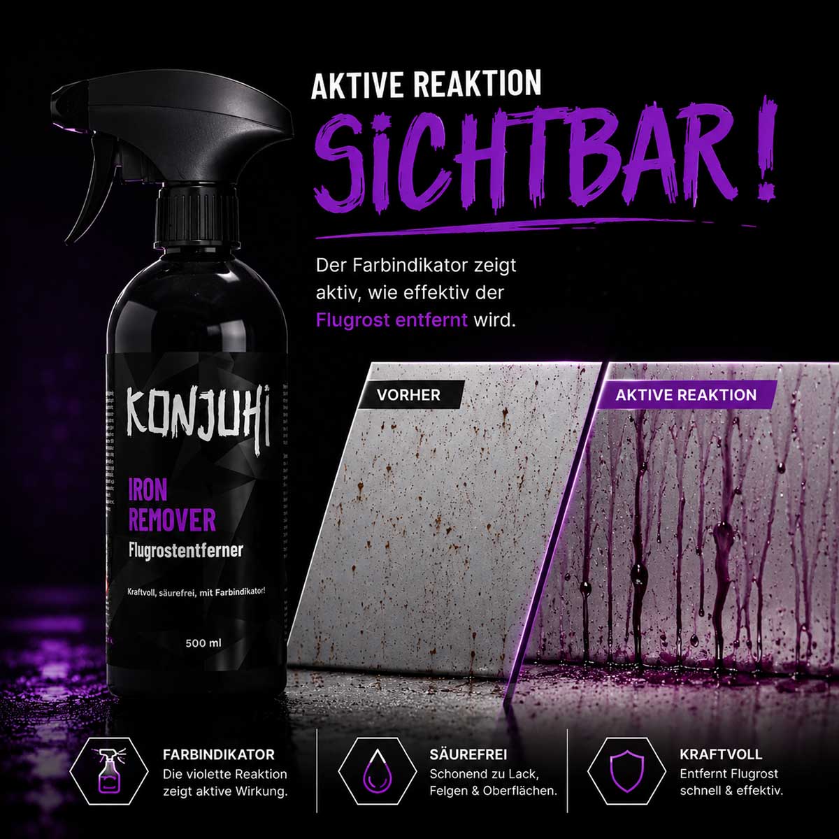 KONJUHI Iron Remover Flugrostentferner 500ml