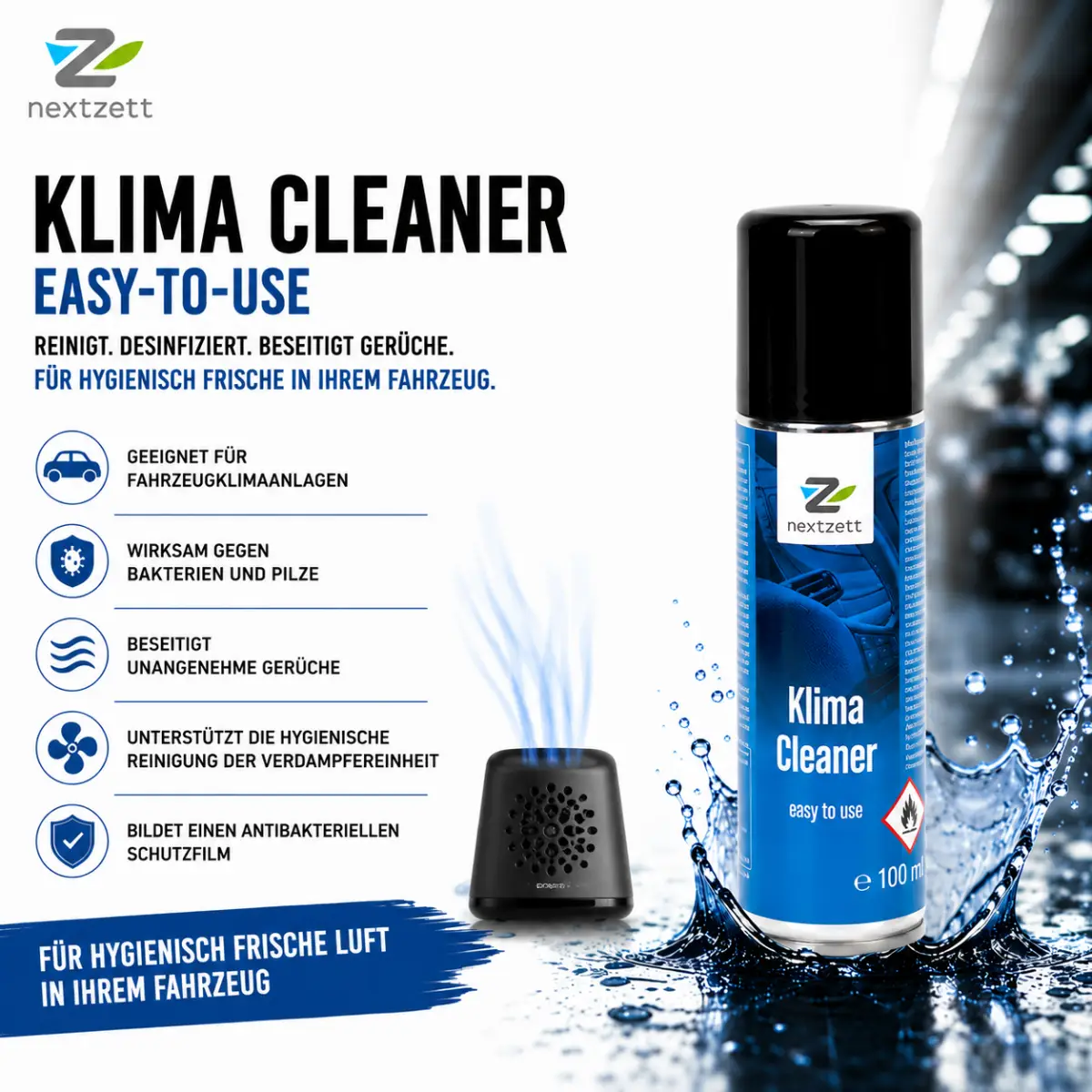 Nextzett Klima Cleaner easy-to-use 100ml