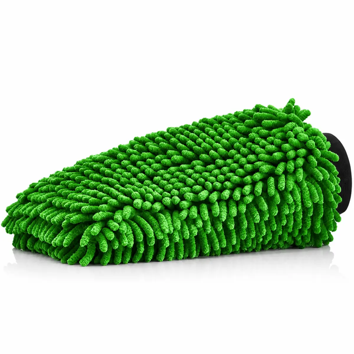 KONJUHI Chenille Waschhandschuh Green