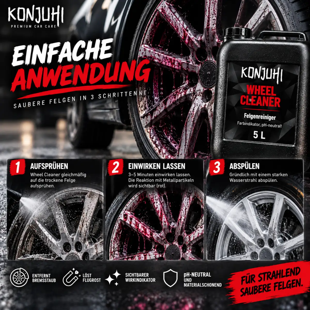 KONJUHI Wheel Cleaner Felgenreiniger 5L