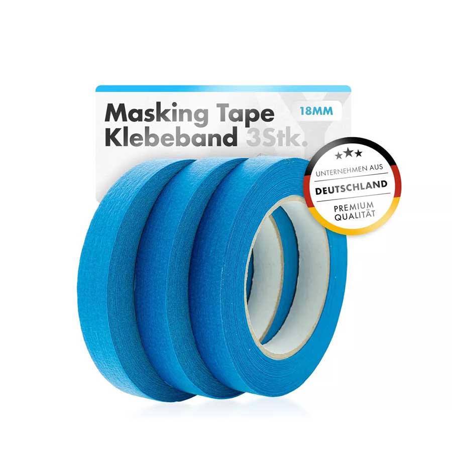 ChemicalWorkz Masking Tape Klebeband Blau 18mm 3Stk.